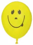Balionas ovalūs Viborg Smile 80806H, geltona sp., 8 vnt.
