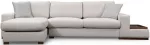 Kampinė sofa Hanah Home Loop 18, &scaron;viesiai ruda sp., kairinė, 332 x 194 cm x 85 cm
