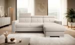 Kampinė sofa Fresia Inari 22, &scaron;viesiai ruda sp., de&scaron;ininė, 176 x 247 cm x 104 cm