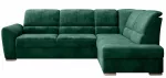 Kampinė sofa Siber Nube 35, tamsiai žalia sp., de&scaron;ininė, 186 x 270 cm x 93 cm