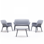 Lauko baldų komplektas Bica Luxor Lounge Set, pilka sp., 4 vietų