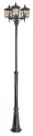 Pastatomas lauko &scaron;viestuvas Su-Ma Venice 3, 60W, E27, IP43, juoda sp., 26.2 cm x 180 - 280 cm