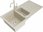 Plautuvė su virtuviniu mai&scaron;ytuvu Mexen Andres Beige, granitas, 100 cm x 50 cm x 20 cm, beige
