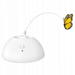 Elektroninis kačių žaislas Epic Pet Butterfly, i&scaron;manusis, baltas, 20 cm