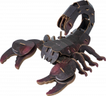 3D dėlionė MakeBug Forest Scorpion MB-D-0053, 4 cm x 8 cm, juoda