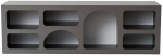 Konsolinis staliukas Kalune Design Lorin, antracito sp., 38 cm x 160 cm x 51 cm