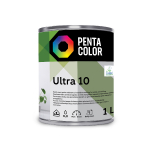Dispersiniai dažai Pentacolor Ultra 10, balta sp., 1 l