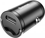 Automobilinis įkroviklis Baseus VCHX-B0G, USB-C, juoda sp.