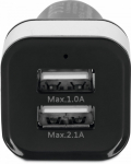 Automobilinis įkroviklis TechniSat Dual, DC/2 x USB, juoda sp., 18 W