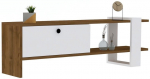 TV staliukas Kalune Design Gaye, balta sp./rie&scaron;uto sp., 120 cm x 25 cm x 36.8 cm