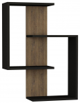 Sieninė lentyna Kalune Design Paranoid 776HMS1630, antracito sp./ąžuolo sp., 85 cm x 22 cm x 64 cm