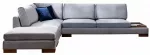 Kampinė sofa Kalune Design Tulip 560ARE1165, tamsiai pilka sp., kairinė, 313 x 193 cm x 80 cm