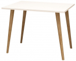 Ra&scaron;omasis stalas Kalune Design Lery, ruda sp./balta sp.