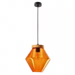 &Scaron;viestuvas lubų Candellux Lighting Brels 31-45300, E27, 1 x 40 W, oranžinė sp. / juoda sp.