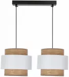&Scaron;viestuvas lubų Candellux Lighting Forni 32-18274, E27, 2 x 40 W, ruda sp./balta sp. / juoda sp.