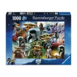 Dėlionė Ravensburger Star Wars Mandalorian And Grogu, 50 cm x 70 cm, 1000 vnt., įvairių spalvų
