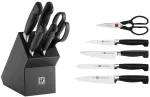 Virtuvinių peilių komplektas Zwilling Four Star Block Set 35144-600, sidabro sp., 6 vnt.