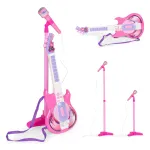 Gitaros ir mikrofono komplektas EcoToys Rock Star