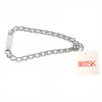 Antkaklis &scaron;unims Besk Metal Chain Tie, sidabro sp., 400 mm x 2 mm