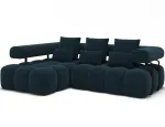 Kampinė sofa Levvi, tamsiai mėlyna sp., 184 x 260 cm x 102 cm