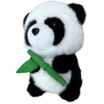 Pliu&scaron;inis žaislas panda 22557, baltas/juodas, 18 cm