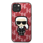 Telefono dėklas Karl Lagerfeld Ikonik Case, Apple iPhone 13 mini, raudona sp.