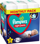 Sauskelnės nakčiai Pampers Night Pants, 6 dydis, 15 kg, 76 vnt.