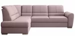 Kampinė sofa Siber Gojo 101, rožinė sp., kairinė, 186 x 270 cm x 93 cm