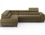 Kampinė sofa - lova Kanedo Nube 20, &scaron;viesiai ruda sp., kairinė, 204 x 269 cm x 86 cm