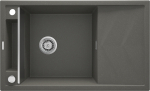 Virtuvinė plautuvė Deante Magnetic ZRM T113, granitas, 82 cm x 50 cm x 20.5 cm, tamsiai pilka sp.