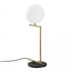 Stalinis &scaron;viestuvas Opviq Luminar, G9, 8W, balta sp./aukso sp.