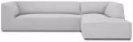 Kampinė sofa Micadoni Home Ruby 4 Seats, &scaron;viesiai pilka sp., de&scaron;ininė, 273 x 180 cm x 69 cm