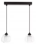 &Scaron;viestuvas lubų Candellux Lighting Valeria 32-58218, E27, 2 x 40 W, skaidri sp. / juoda sp.