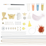 Papuo&scaron;alų gamybos rinkinys Buki France Sparkling Jewellery, aukso/balta/geltona