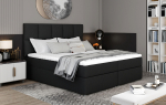 Lova dvigulė continental Glossy Sawana 14, 165 x 200 cm, juoda sp., su čiužiniu, su grotelėmis