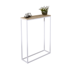Konsolinis staliukas ADRK Lucas, ruda sp./balta sp., 20 cm x 60 cm x 80 cm