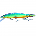 Vobleris Akara Mullet 110F-A20, 11 cm, 14 g, mėlyna sp./žalia sp./oranžinė sp.