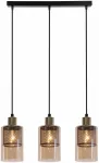 &Scaron;viestuvas lubų Candellux Lighting Cabi 33-51455, E14, 3 x 40 W, gintaro sp. / juoda sp.