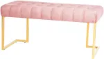 Prie&scaron;kambario suoliukas Kayoom Rare 200, aukso sp./rožinė sp., 100 cm x 47 cm x 48 cm