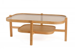 Kavos staliukas Kalune Design Godiva, oak, 70 cm x 110 cm x 48 cm