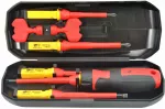 Atsuktuvų rinkinys AWTools AW36988, kryžminis/plok&scaron;čias, izoliuotas, 8 vnt.
