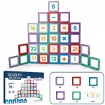 Magnetinis konstruktorius Woopie 3D Learning Numbers, 70 vnt., įvairių spalvų