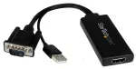 Adapteris StarTech VGA2HDU VGA Male, HDMI female, 0.026 m, juoda sp.