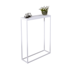 Konsolinis staliukas ADRK Lucas, balta sp., 20 cm x 60 cm x 80 cm