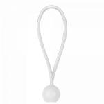Tvirtinimo guma su rutuliuku Bradas Garden Care BCB-0515WH-B, 15 cm, polipropilenas (pp)/lateksas, balta sp., 10 vnt.