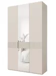 Spinta MN Soreno, kreminė sp., 135 cm x 60 cm x 237 cm, su veidrodžiu