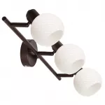 &Scaron;viestuvas lubų ir sienų Candellux Lighting Grano 93-43191, E14, 3 x 40 W, balta sp. / ruda sp.