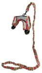 Kačių petne&scaron;os su pavadėliu Karlie Art Joy Guinea Pig + Ferret Harness, 77 - 125 cm x 20 mm, įvairių spalvų