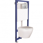 Pakabinamojo unitazo komplektas įleistinis potinkinis Laveo Akan Desna, 10 - 17.5 cm x 52.5 cm