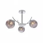 &Scaron;viestuvas lubų Candellux Lighting Vinoti 33-52186, E27, 3 x 40 W, grafito sp. / chromo sp.